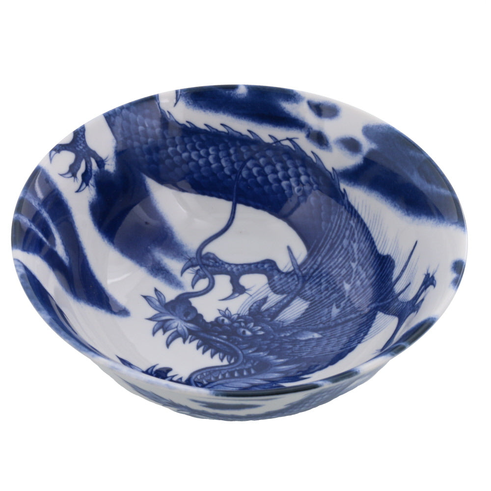 Blue and White Donburi Bowl - Dragon