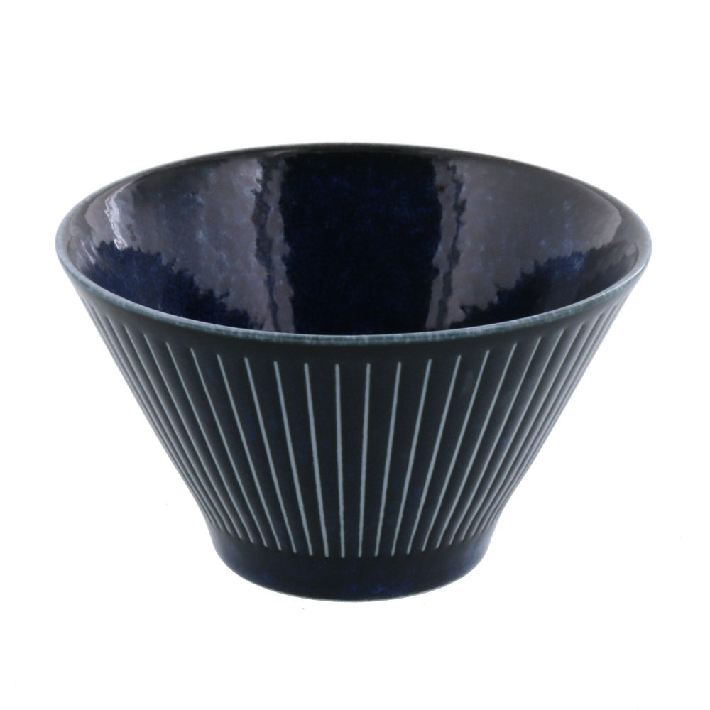 Dark Blue Trapezoidal Ramen Donburi Bowl - Extra Small