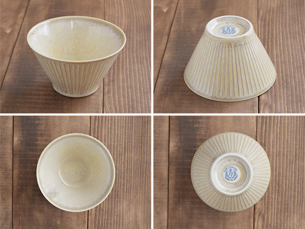 Beige Trapezoidal Ramen Donburi Bowl - Extra Small