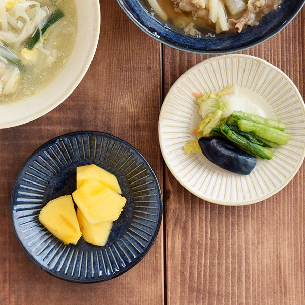 Shaved Tokusa Condiment Dish - Navy Blue