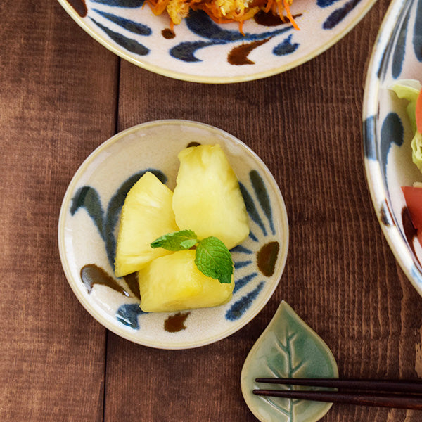 Ryukyu Condiment Dish Set of 6 - Flowers – Zen Table Japan