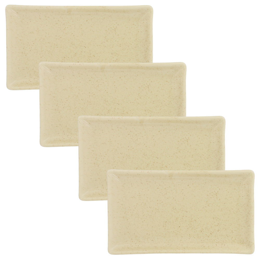 Rectangular Plate Zen Rectangular Appetizer Plate Set of 4 - Yellow – Zen Table Japan
