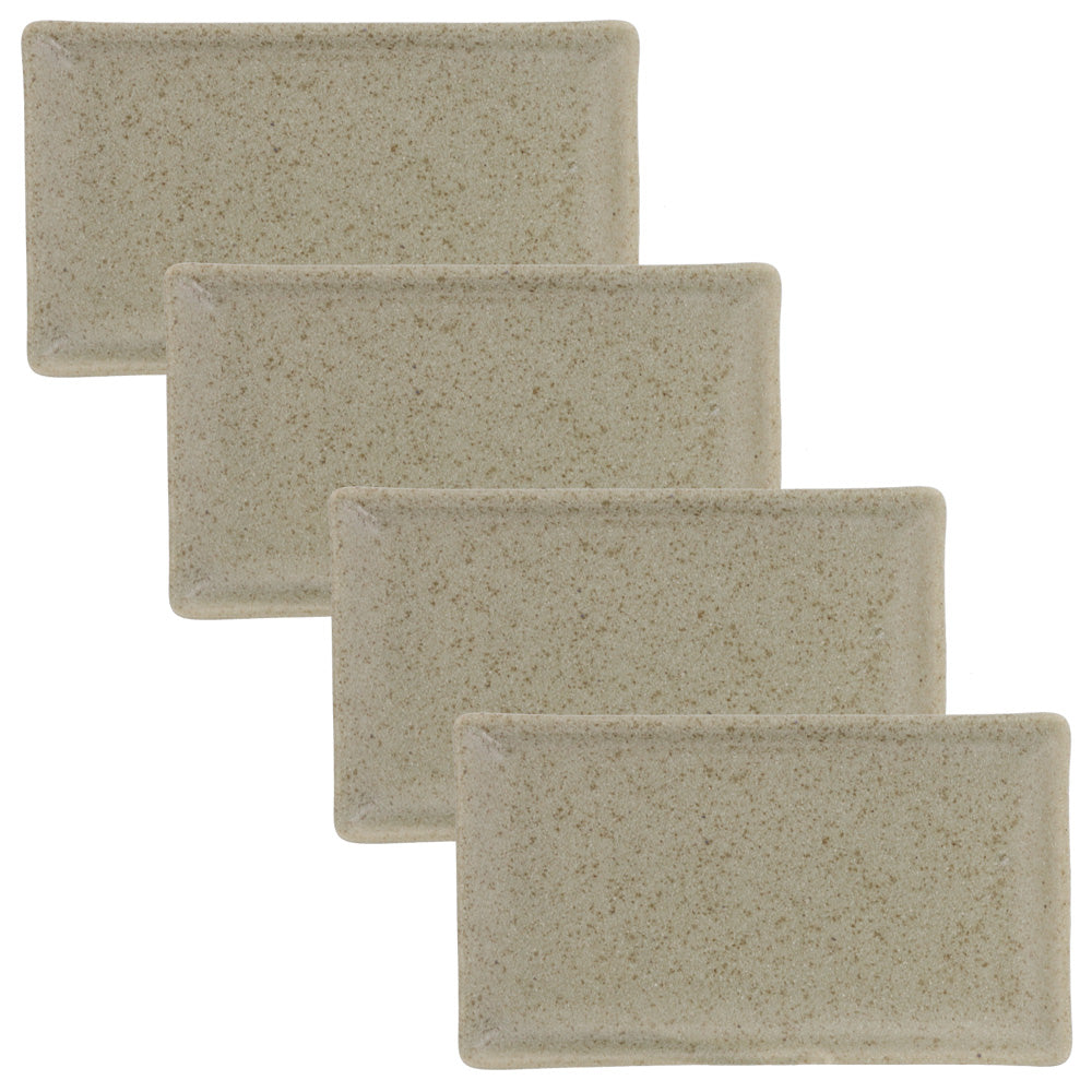 Rectangular Plate Zen Rectangular Appetizer Plate Set of 4 - Gray – Zen Table Japan