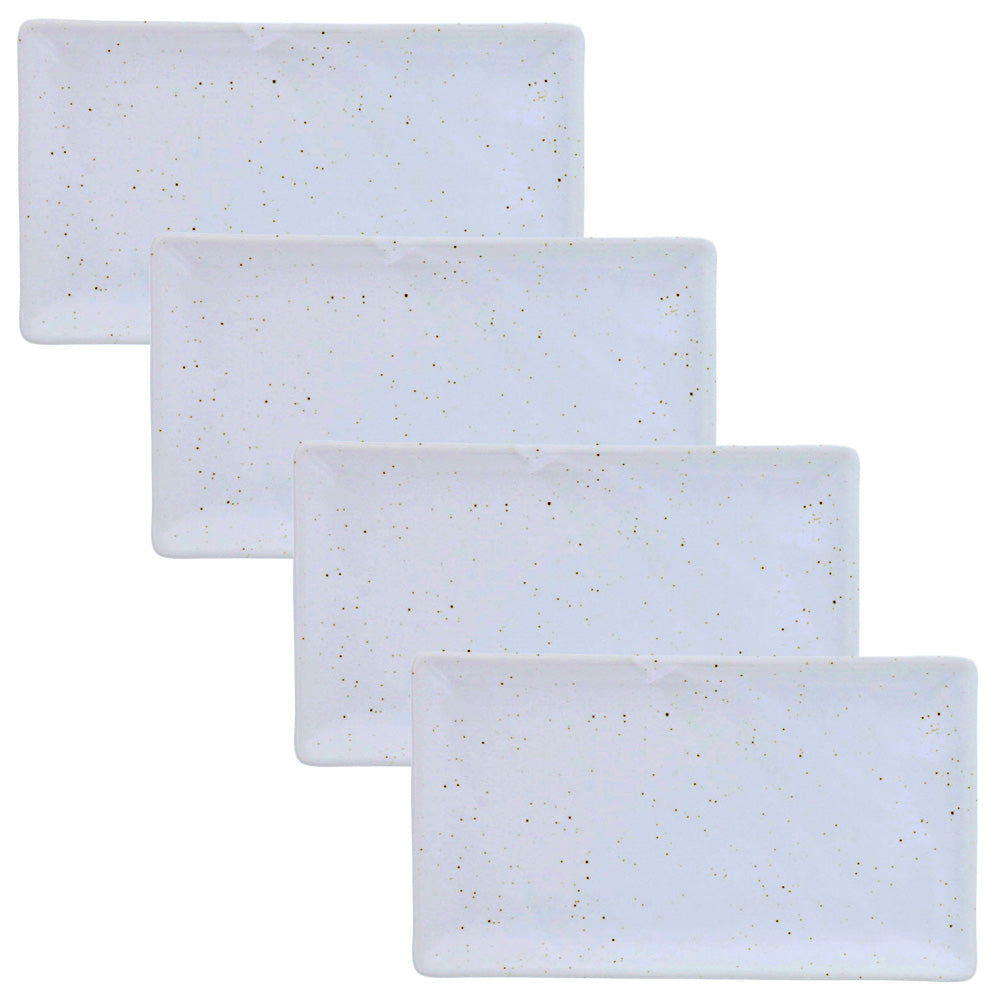 Rectangular Plate Zen Rectangular Appetizer Plate Set of 4 - White – Zen Table Japan