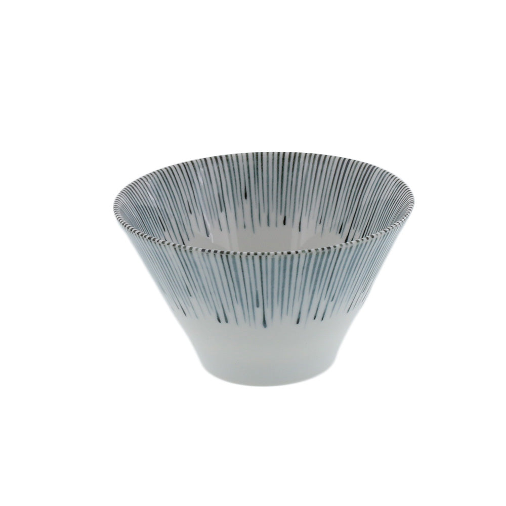 Aitokusa 4-Piece Trapezoidal Small Donburi Bowl Set - Blue and White