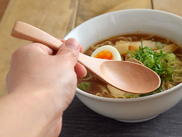 Hand-Made Wooden Soup Spoon Set of 6
