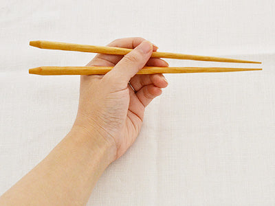 Natural Wood Chopsticks Set of 5 - Yellow