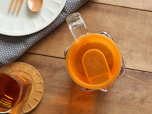 37 oz Glass Pitcher with Lid and Spout