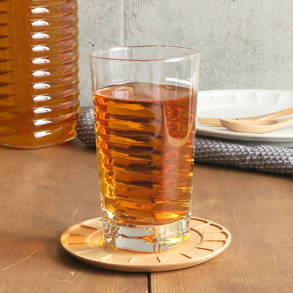 Ribbed Glass Tumbler