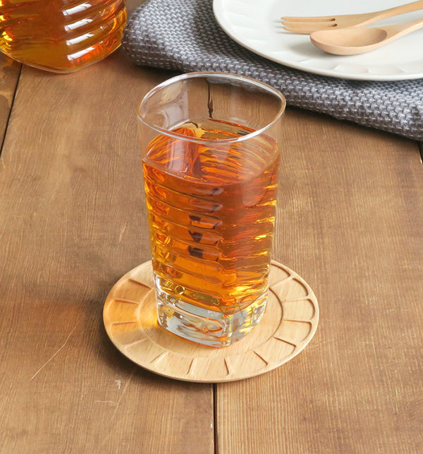 Ribbed Glass Tumbler