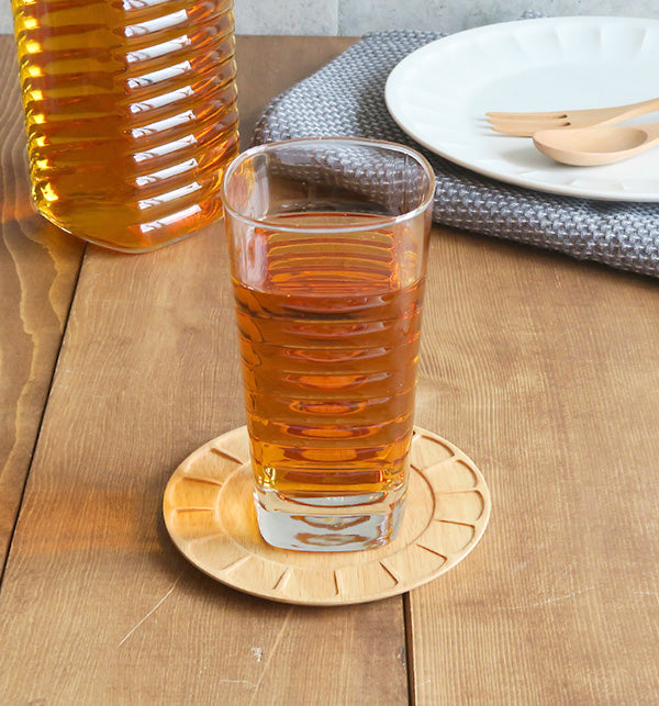 Ribbed Glass Tumbler
