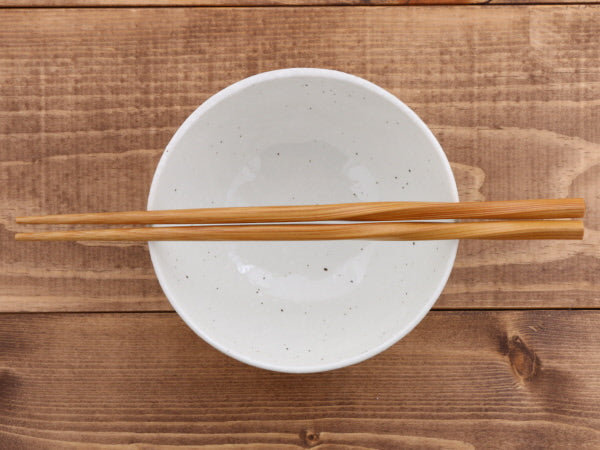 Traditional Japanese White Bowl Set of 4  - Medium
