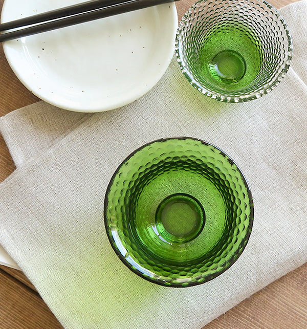 Green Polka Dot Bowl Set of 4 - Extra Small