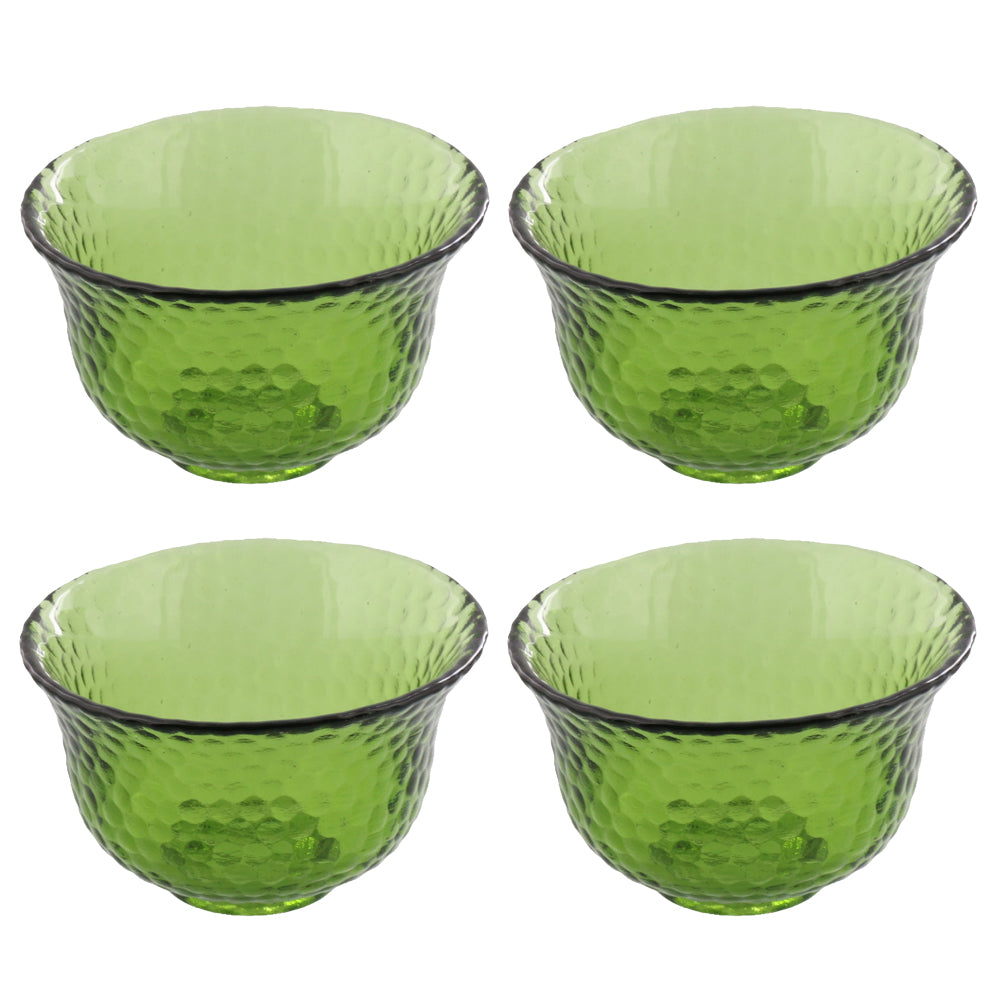 Green Polka Dot Bowl Set of 4 - Extra Small