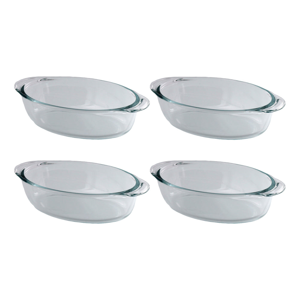 Au Gratin Baking Dish Set of 4 - Glass