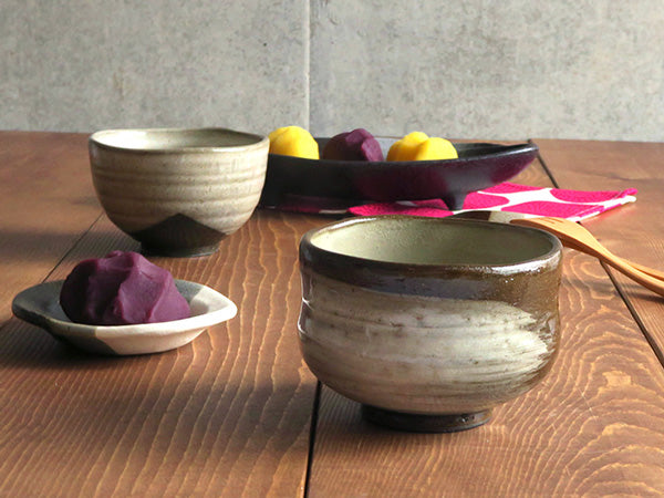 Brown Matcha Bowls Set of 4