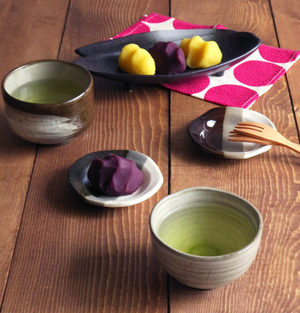 Gray Matcha Bowls Set of 4