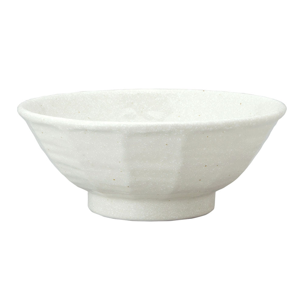 8.5" Shaved Design Kohiki White Donburi Bowl