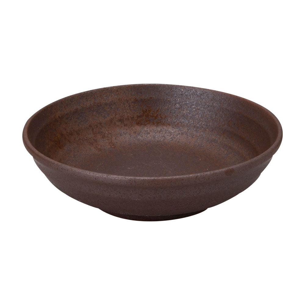 Bizen 8.8" Brown Pasta Bowl