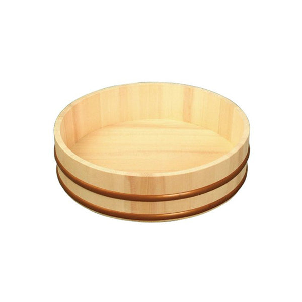 11.9" Wooden Tub Morikomi Oke For Chirashizushi, Sashimi and Soba
