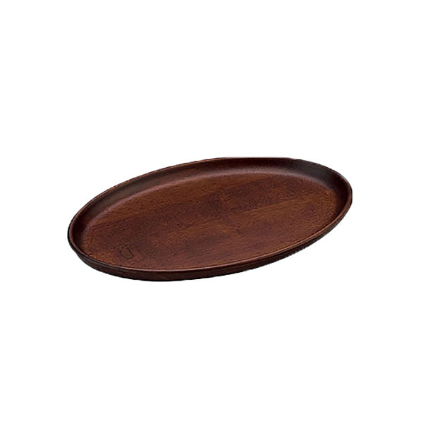 Wooden Oval Tray - Brown