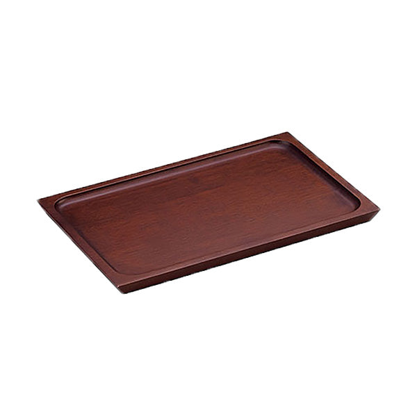 11.9" Wooden Rectangular Tray - Brown